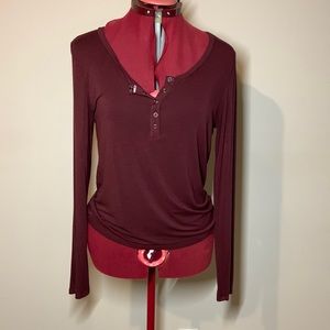 Purple long sleeve shirt, light fabric